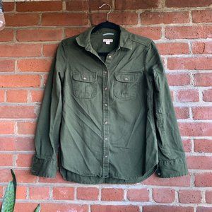 Merona Olive Green Button‎ Down Shirt